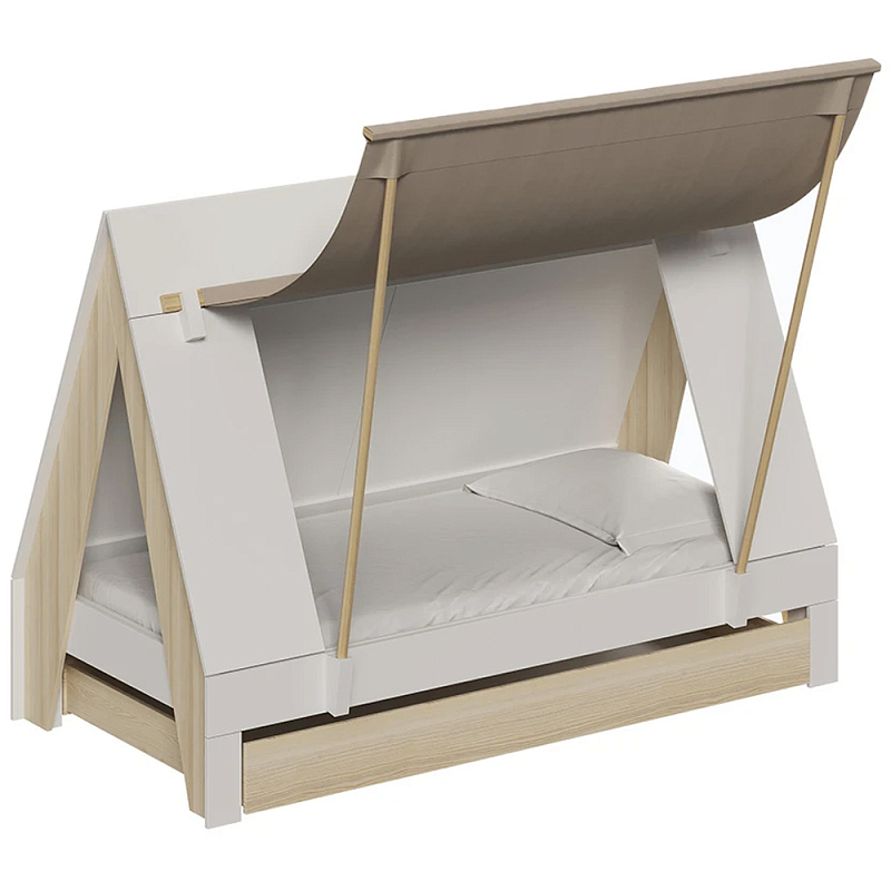 Кровать в детскую в виде домика Tiny Townn Bed Белый Бежевый Розовый Зеленый шалфей Кровать в детскую в виде домика Tiny Townn Bed Белый Бежевый Розовый Зеленый шалфей в Тюмени | Loft Concept