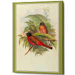 Постер на холсте с изображением птиц Blooming Birds Poster варинант исполнения - 7 | Loft Concept в Тюмени