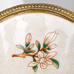 Декоративная ваза из фарфора с бронзовыми вставками Eden Garden варинант исполнения - 3 | Loft Concept в Тюмени