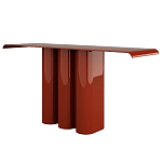 Консоль красная с цилиндрическим основанием Giorgio варинант исполнения - 1 | Loft Concept в Тюмени
