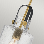 Подвесной светильник с цилиндрическим плафоном из прозрачного стекла с пузырьками Kichler варинант исполнения - 4 | Loft Concept в Тюмени