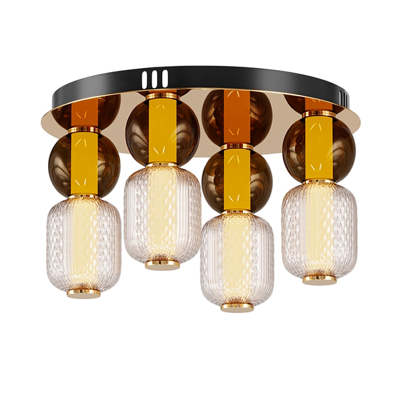 Потолочный светильник Drop 3000К 60Вт Золотой Янтарный в Тюмени | Loft Concept 