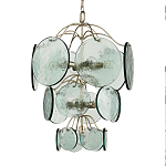 Люстра с каскадом из круглых декоративных элементов Discs of Light варинант исполнения - 2 | Loft Concept в Тюмени