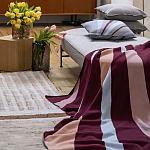 Плед из хлопка с геометрическим рисунком Elan Stripe Addison варинант исполнения - 6 | Loft Concept в Тюмени