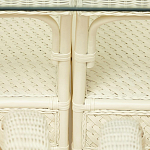 Комплект обеденный из ротанга Eloise grand white варинант исполнения - 14 | Loft Concept в Тюмени