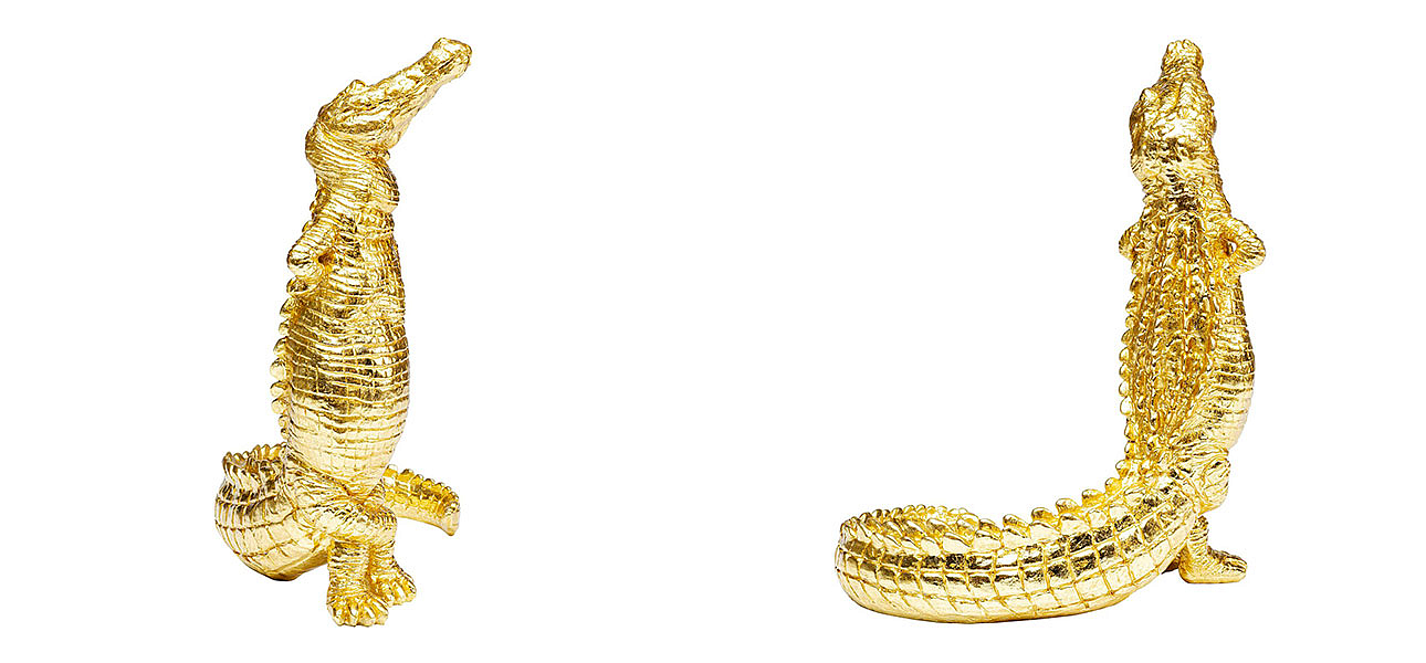 Статуэтка золотой крокодил Crocodile collection Статуэтка золотой крокодил Crocodile collection - Loft-Concept в Тюмени
