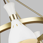 Люстра с 5-ю плафонами в форме песочных часов с узкими перфорированными отверстиями Feiss варинант исполнения - 9 | Loft Concept в Тюмени