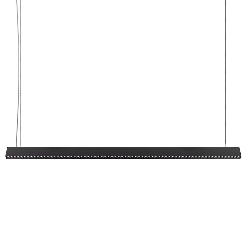 Подвесной светильник линейный металлический 120 см Louver Line Pendant Черный Белый Подвесной светильник линейный металлический 120 см Louver Line Pendant Черный Белый в Тюмени | Loft Concept