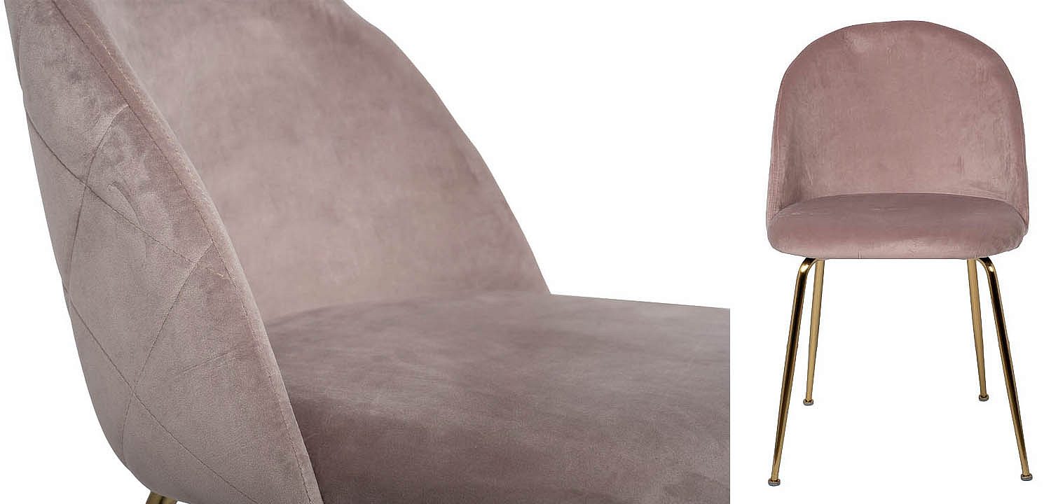 Стул Sadler Chair pink velor Стул Sadler Chair pink velor - Loft-Concept в Тюмени