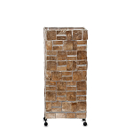 Торшер из перламутра на металлическом каркасе Indonesian Tower 2 варинант исполнения - 2 | Loft Concept в Тюмени