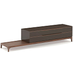 ТВ-тумба  из орехового дерева Marco Wooden TV Stand варинант исполнения - 4 | Loft Concept в Тюмени