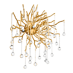 Бра с лучеобразным основанием и подвесками из прозрачного стекла в виде длинных капель Droplet Chandelier варинант исполнения - 3 | Loft Concept в Тюмени