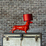 Настольная лампа COLLECTION OF DOGS с абажуром Такса варинант исполнения - 2 | Loft Concept в Тюмени