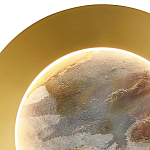 Бра в форме диска цвета латунь Brass Borders варинант исполнения - 3 | Loft Concept в Тюмени