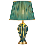 Настольная лампа с абажуром Celestina Green  Gold Lampshade Table Lamp варинант исполнения - 1 | Loft Concept в Тюмени