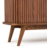 ТВ-тумба с двумя раздвижными дверцами Toinette Brown TV Stand варинант исполнения - 6 | Loft Concept в Тюмени