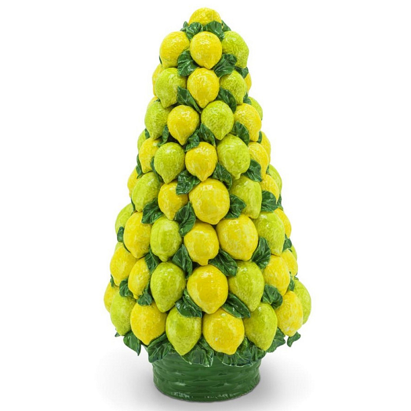 Статуэтка Lemons Cone With Basket H76 Желтый Зеленый Статуэтка Lemons Cone With Basket H76 Желтый Зеленый в Тюмени | Loft Concept
