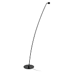 Торшер с изогнутой черной металлической стойкой и цилиндрическим плафоном Davide Groppi варинант исполнения - 1 | Loft Concept в Тюмени