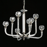 Люстра с 8-ю лампами и гранеными стеклянными плафонами Prism Gala варинант исполнения - 4 | Loft Concept в Тюмени