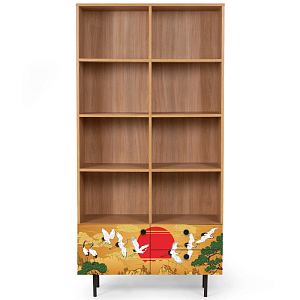 Широкий стеллаж с принтом Elise Rack