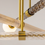 Люстра со стеклянными вставками Helios варинант исполнения - 4 | Loft Concept в Тюмени