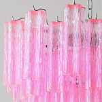 Элитная Люстра Textured Glass Pink Chandelier Ярко Розовое стекло варинант исполнения - 2 | Loft Concept в Тюмени