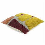 Чехол на подушку с рисунком горчичного цвета Elan Textured варинант исполнения - 3 | Loft Concept в Тюмени