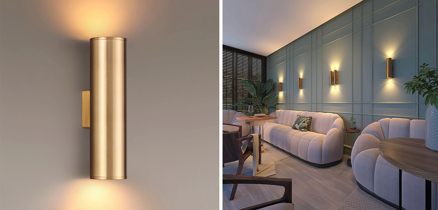 Бра Derk Trumpet tube Wall lamp Gold Бра Derk Trumpet tube Wall lamp Gold - Loft-Concept в Тюмени