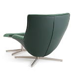 Кресло вращающееся с подставкой для ног зеленое Verdante варинант исполнения - 4 | Loft Concept в Тюмени