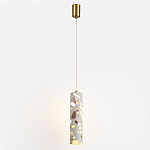 Подвесной светильник с цилиндрическим белым бетонным плафоном Terrazzo Light варинант исполнения - 2 | Loft Concept в Тюмени