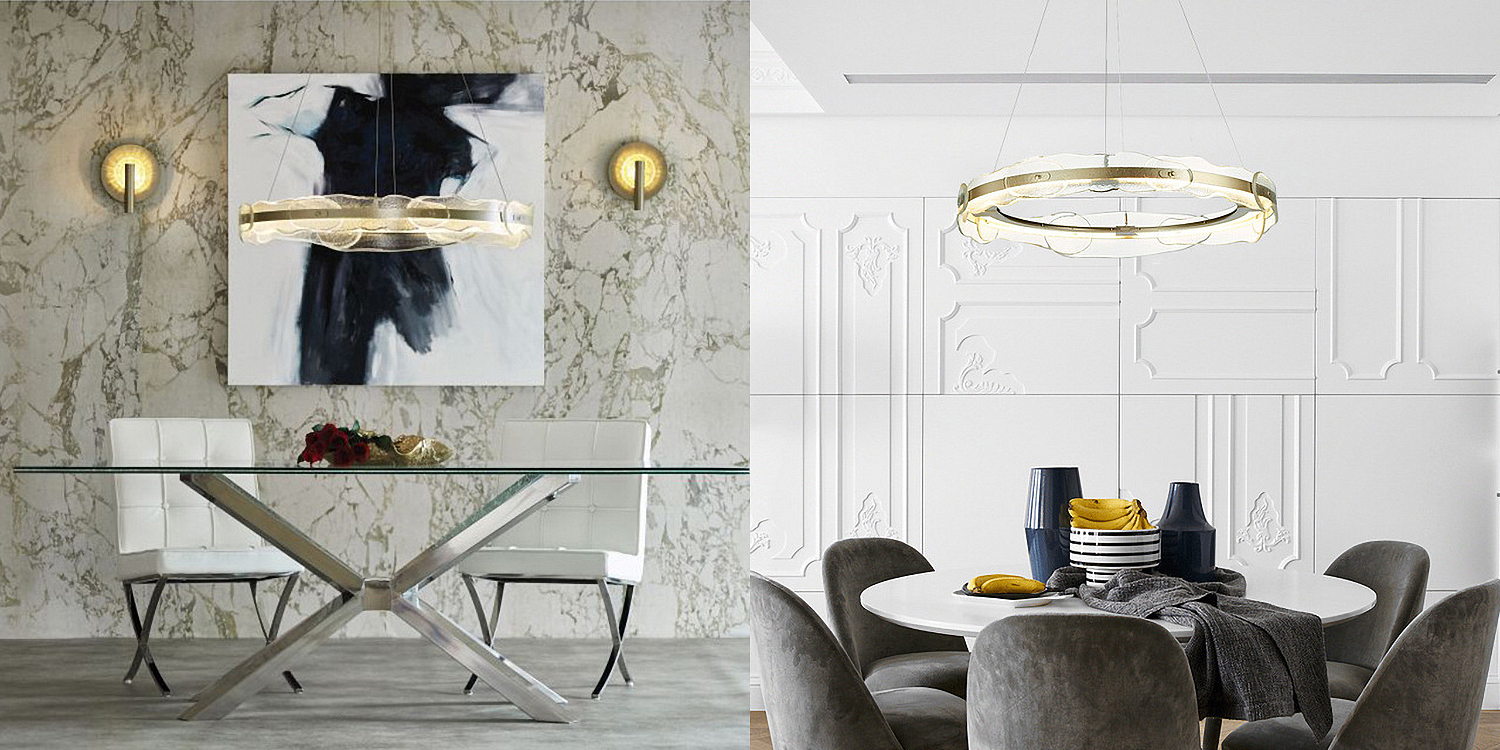 Люстра Ring horizontal glass chandelier Люстра Ring horizontal glass chandelier - Loft-Concept в Тюмени