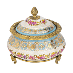 Шкатулка фарфоровая с цветочной росписью Eden Garden варинант исполнения - 1 | Loft Concept в Тюмени