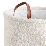 Корзина для белья из ткани букле Boucle Organizers Round варинант исполнения - 2 | Loft Concept в Тюмени