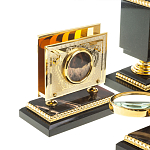 Настольный письменный набор из яшмы и долерита в подарочной упаковке Manager Organizer варинант исполнения - 8 | Loft Concept в Тюмени