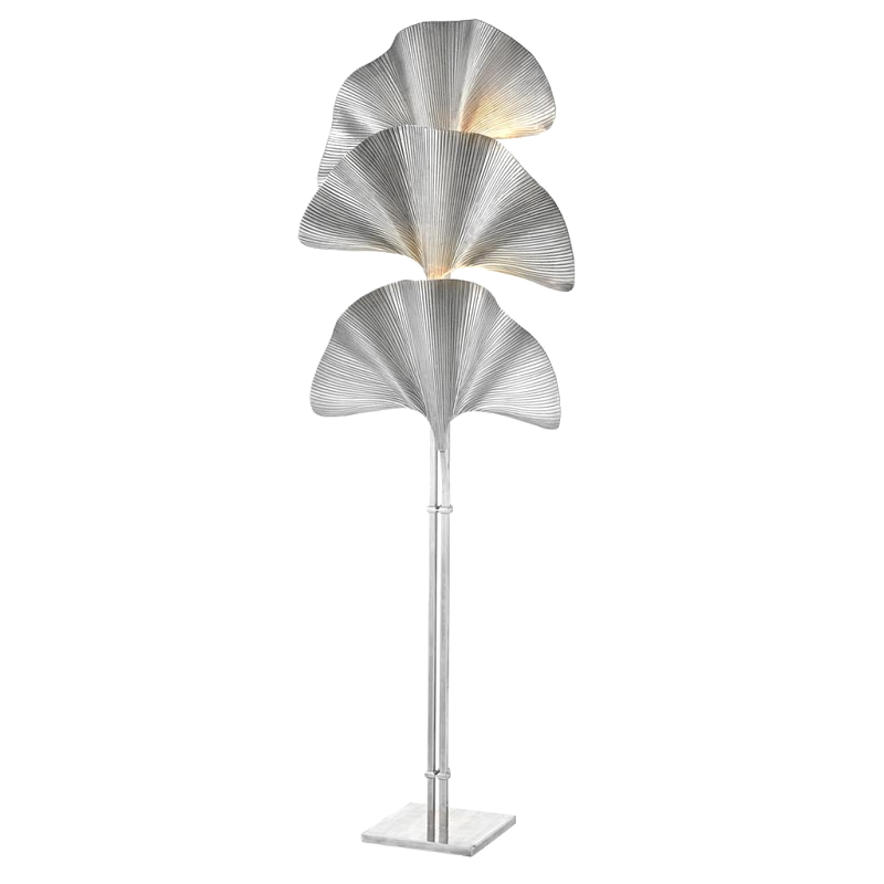 Торшер Eichholtz Floor Lamp Las Palmas Silver Серебряный Торшер Eichholtz Floor Lamp Las Palmas Silver Серебряный в Тюмени | Loft Concept
