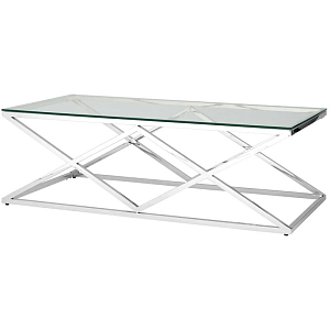 Столик кофейный Geometry Rhombus Silver