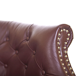 Диван из натуральной кожи на 4-х деревянных ножках из массива бука Chloe Leather Seating vine варинант исполнения - 4 | Loft Concept в Тюмени