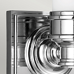 Бра для ванных комнат с матовым цилиндрическим плафоном на квадратном основании цвета хром Feiss варинант исполнения - 4 | Loft Concept в Тюмени