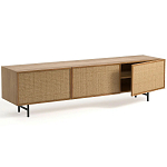 ТВ-тумба с декором из ротанга Pansy Rattan TV Stand варинант исполнения - 8 | Loft Concept в Тюмени