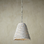 Подвесной светильник белый металлический в форме купола White Natural Lines варинант исполнения - 2 | Loft Concept в Тюмени