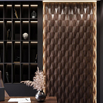 Гипсовая 3D панель с принтографией PM-36 варинант исполнения - 1 | Loft Concept в Тюмени