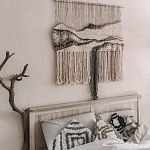 Панно Современный Гобелен ручная работа Туманное Утро варинант исполнения - 3 | Loft Concept в Тюмени