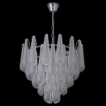 Люстра с подвесками из рифленного стекла в форме капель Textured Glass Chandelier варинант исполнения - 17 | Loft Concept в Тюмени