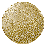 Журнальный столик с конусообразной основой и текстурной поверхностью золотого цвет Ethnic Metal варинант исполнения - 1 | Loft Concept в Тюмени