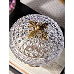 Конфетница из прозрачного рельефного стекла Eden Garden варинант исполнения - 7 | Loft Concept в Тюмени