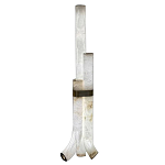 Торшер геометрический с тремя мраморными плафонами Marble Tripod варинант исполнения - 1 | Loft Concept в Тюмени