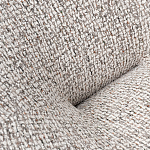 Кресло вращающееся круглой формы из серого шенилла Favorite Vacation Place варинант исполнения - 1 | Loft Concept в Тюмени