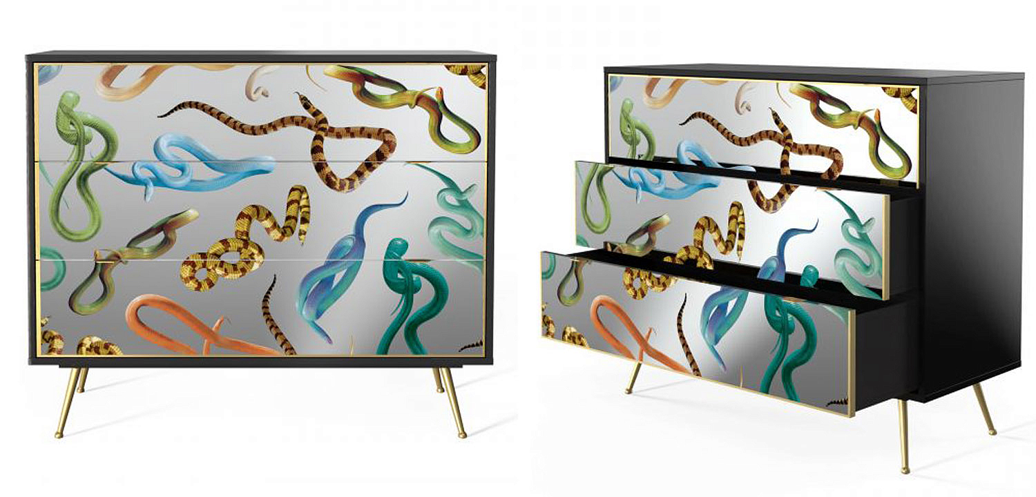 Комод Seletti Chest of Three Drawers Snakes Комод Seletti Chest of Three Drawers Snakes - Loft-Concept в Тюмени