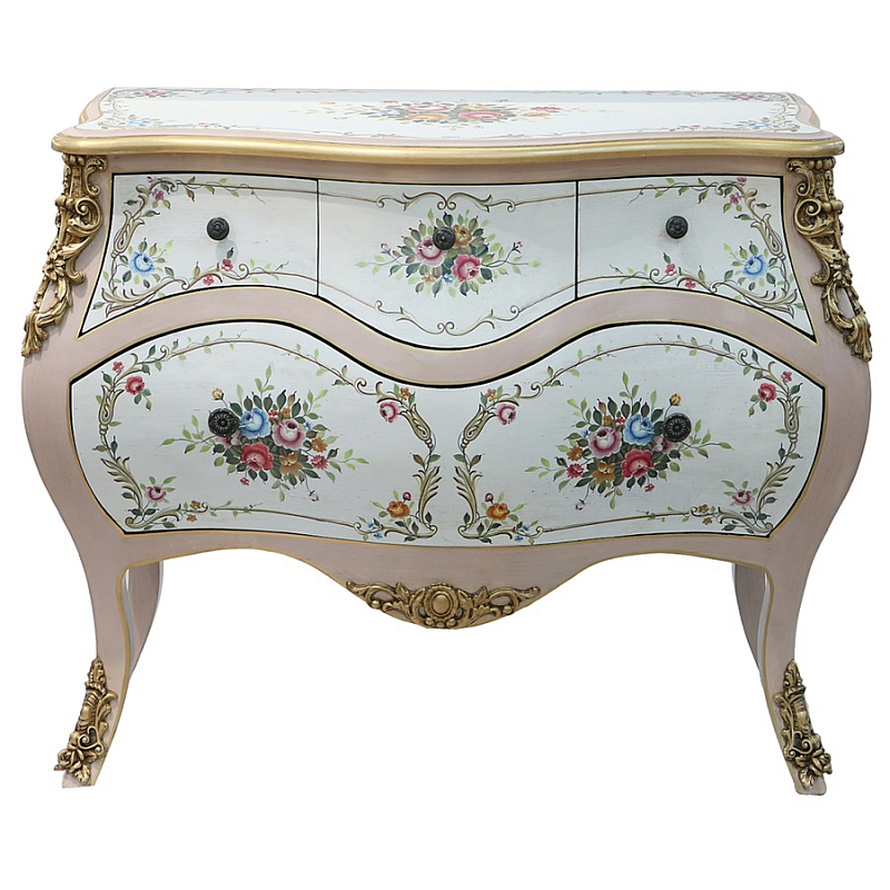 Комод Rococo Reminder Белый Золотой в Тюмени | Loft Concept 