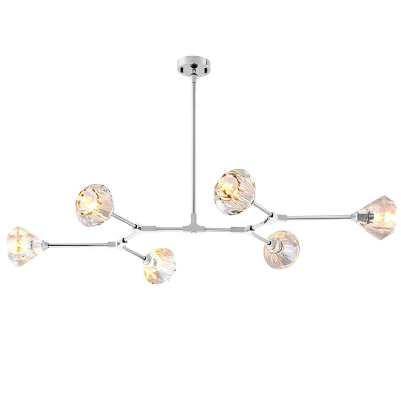 Люстра Chandelier Salasco Никель Прозрачный (Transparent) Люстра Chandelier Salasco Никель Прозрачный (Transparent) в Тюмени | Loft Concept